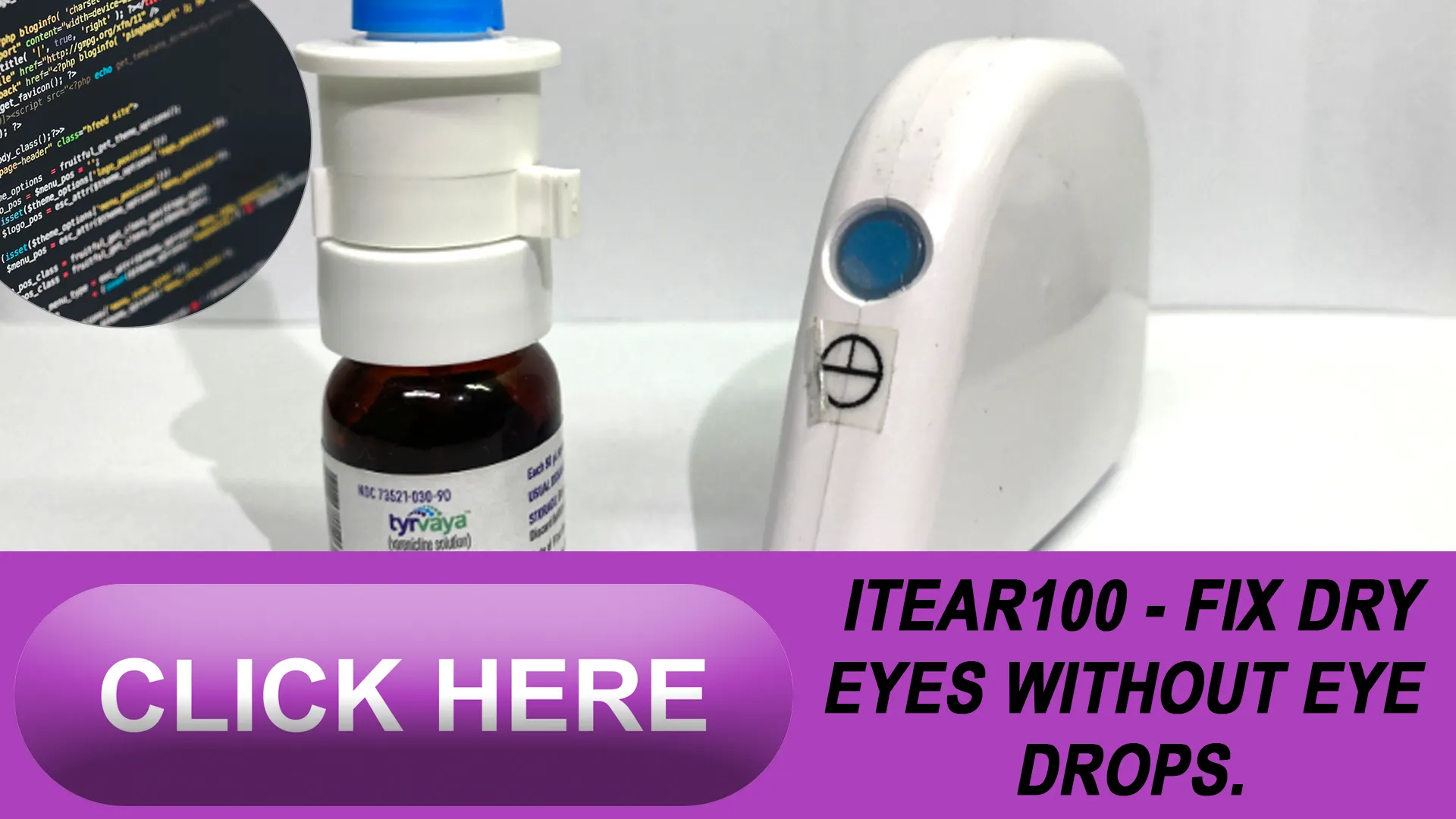Tackling Dry Eye Disease with iTEAR100: A Drug-Free Approach